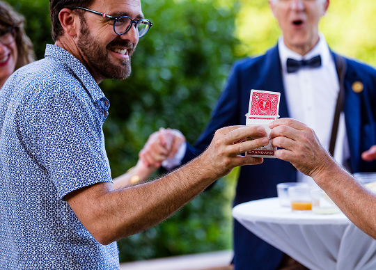 À quel moment le magicien intervient pendant mon mariage ?